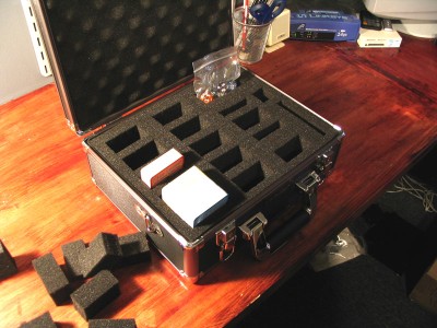 test fitting the layout