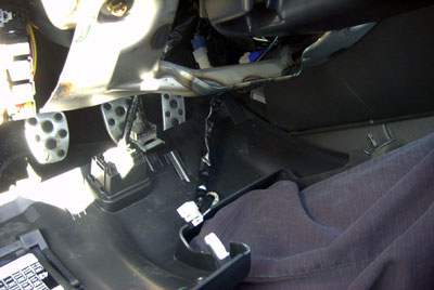 The HKS harness installed